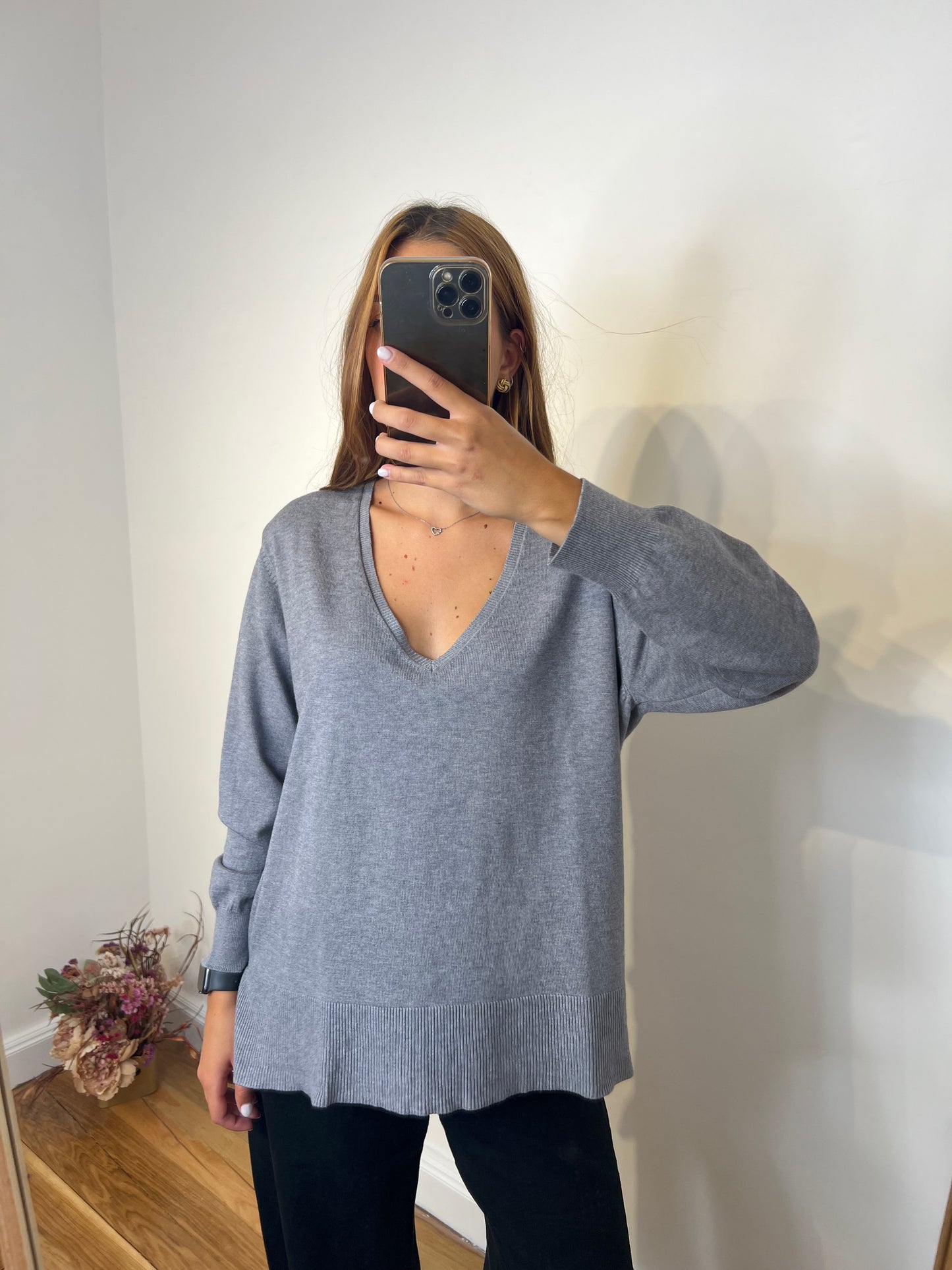Maglione V lungo Brend