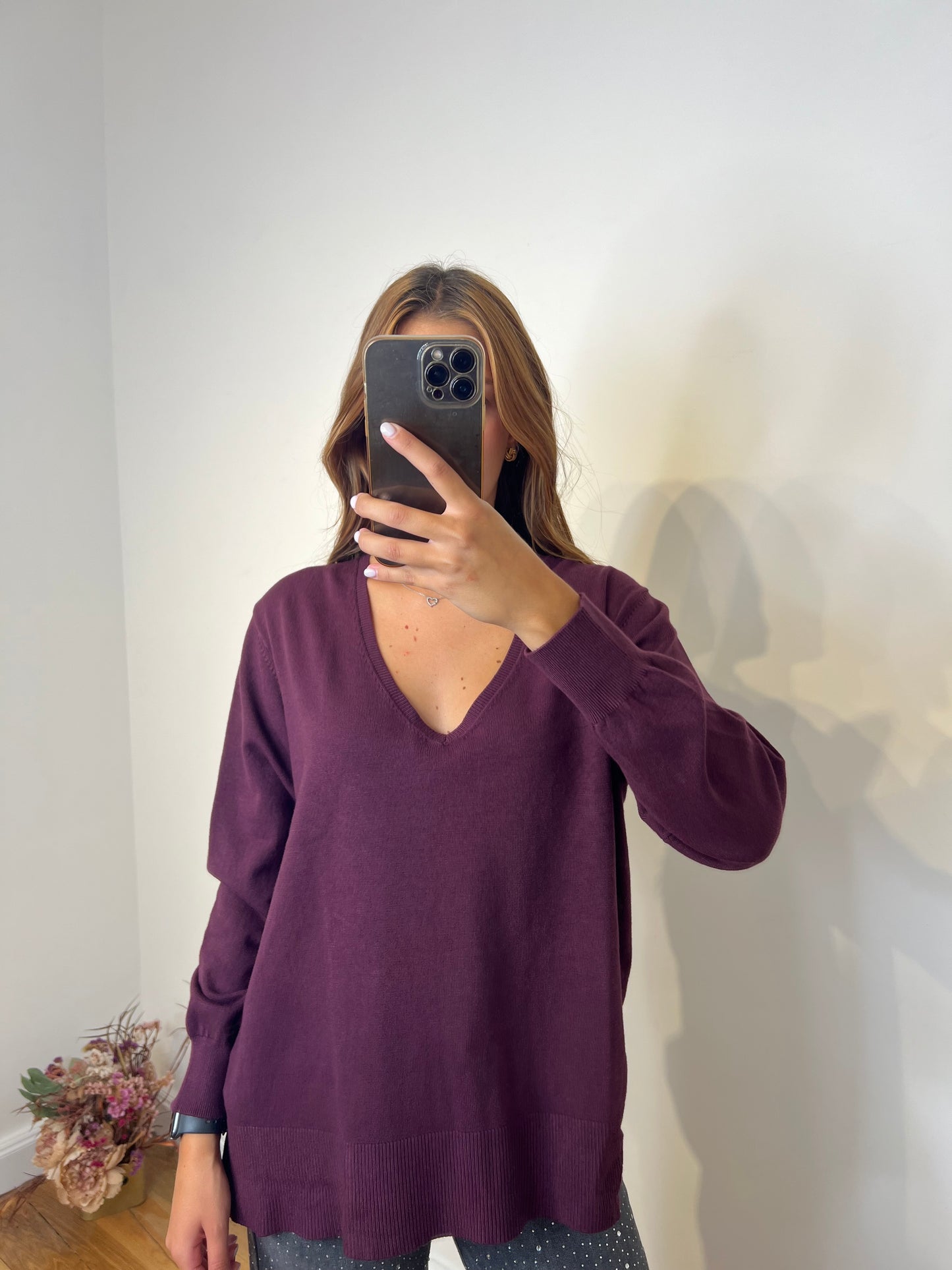 Maglione V lungo Brend