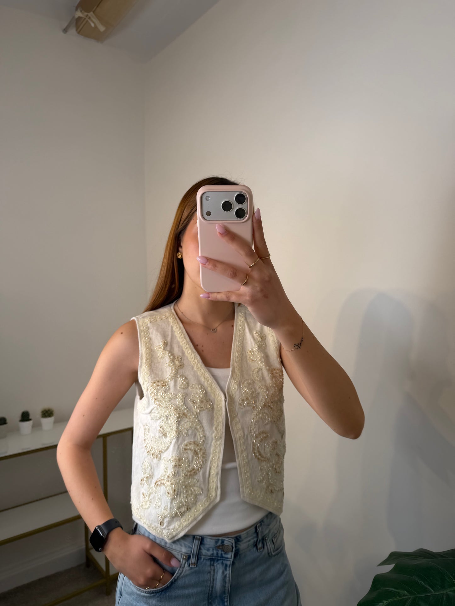 Gilet Ricamo + Perline My-d