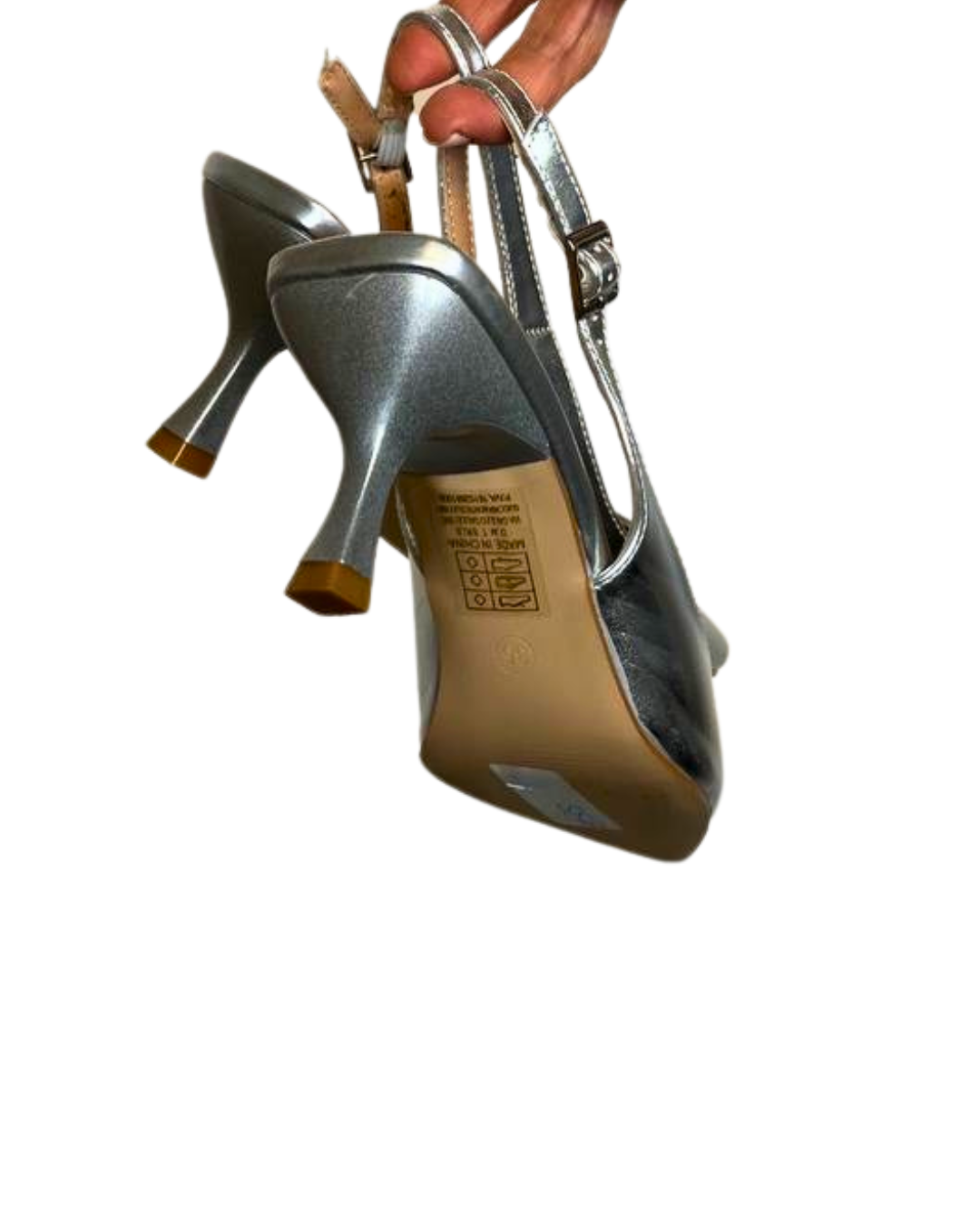 Slingback Argento
