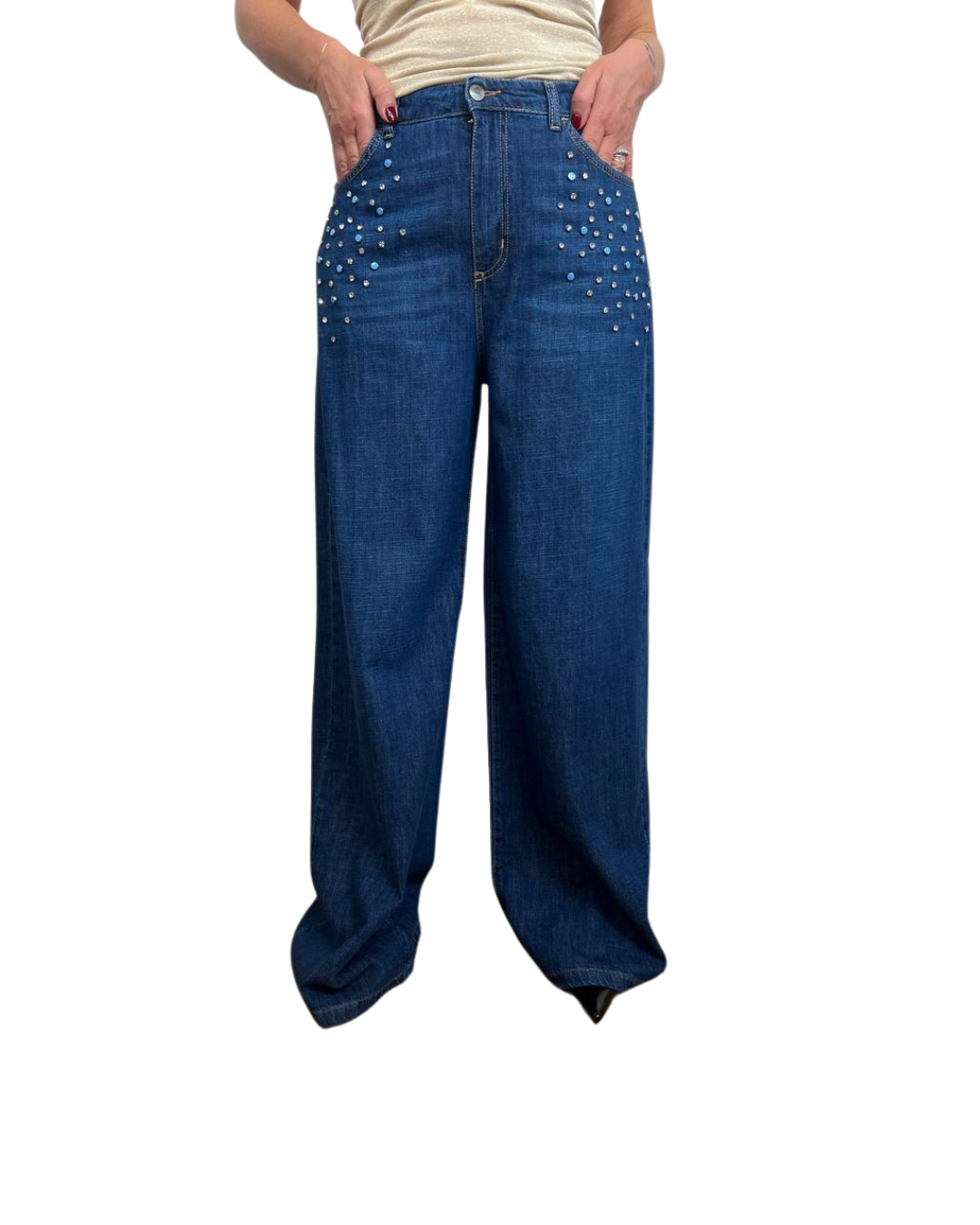 Jeans Strass Brend