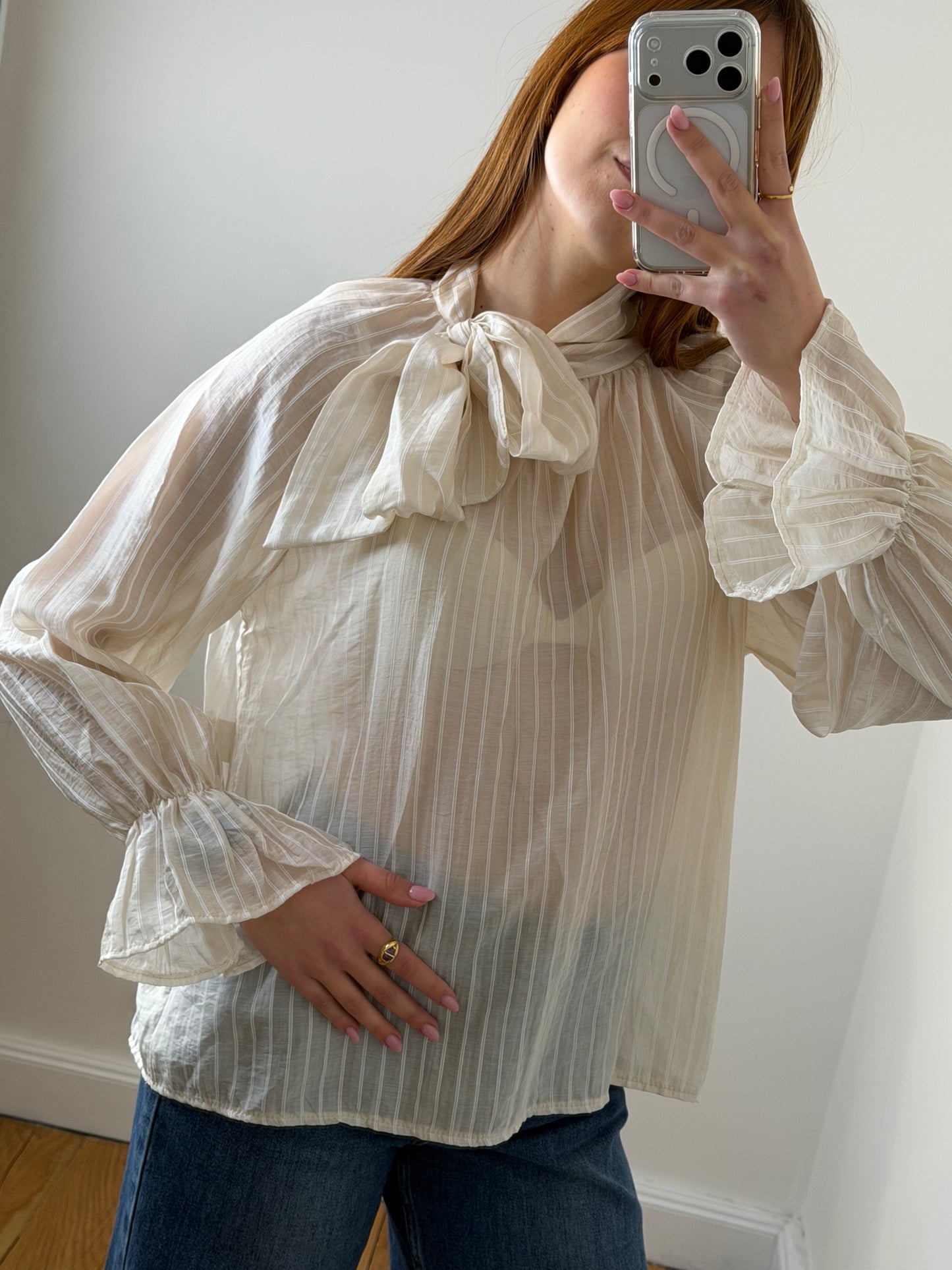 Camicia Fiocco Righe