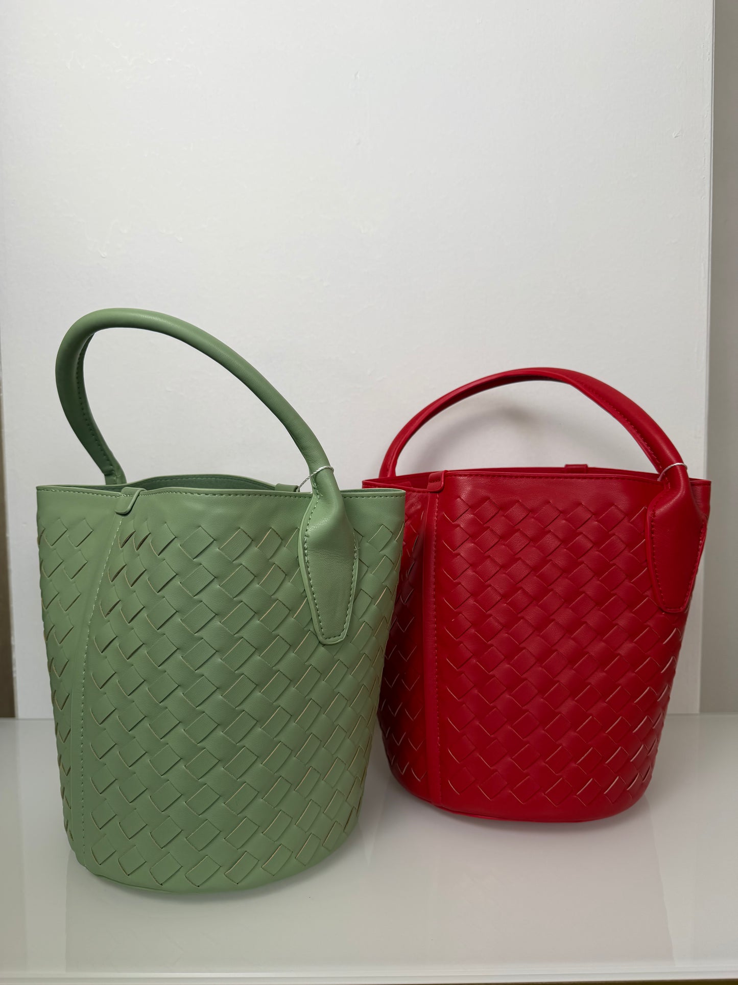 Borsa Secchiello Intrecciato