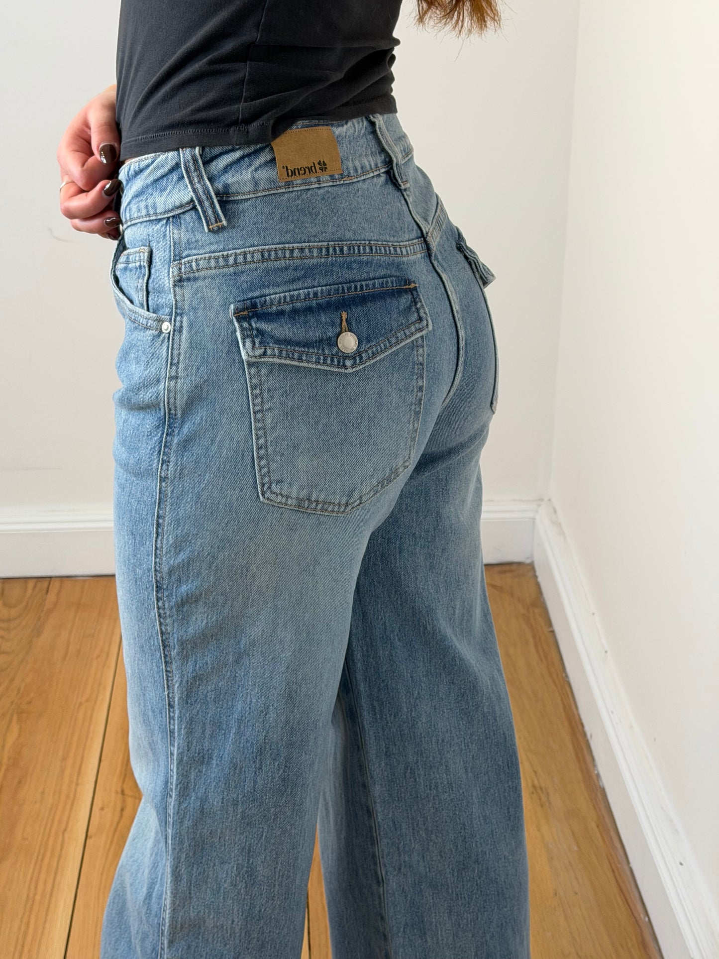 Jeans Straight Pocket Brend