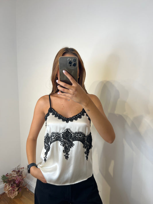 Top inserti pizzo Brend