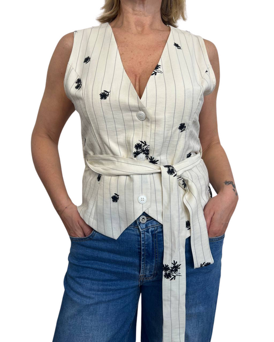 Gilet Ricamo Brend