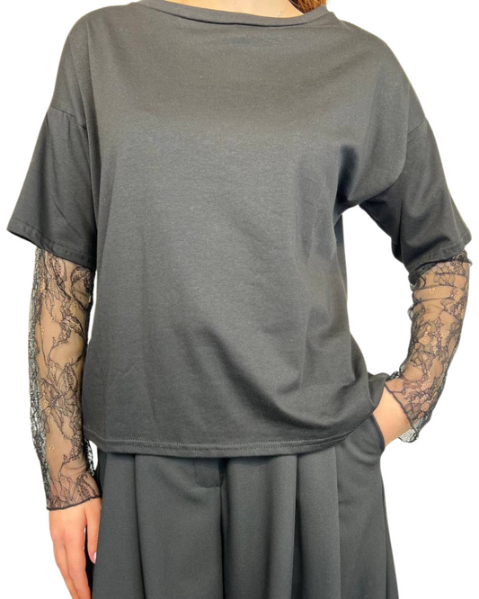 T-shirt Pizzo My-d