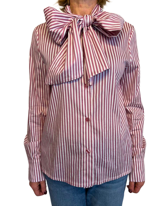 Camicia fiocco righe