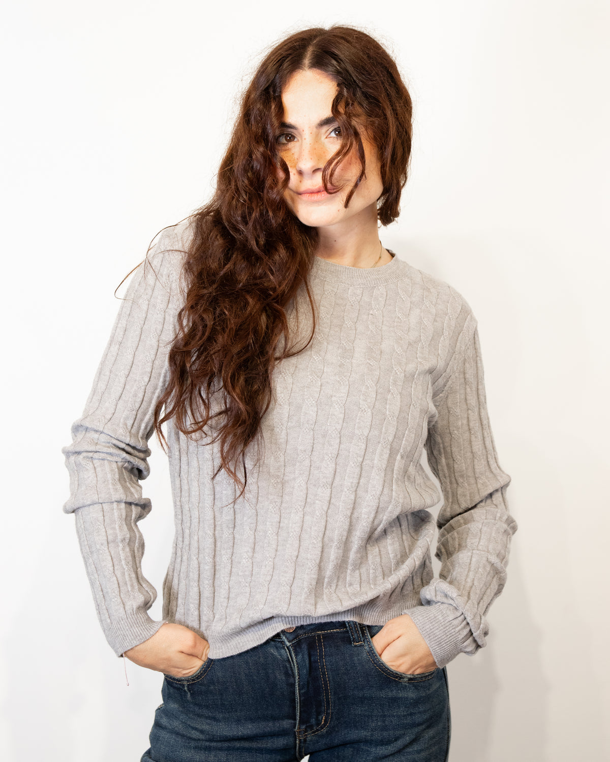 BREND Maglia girocollo treccia art. L10-2653