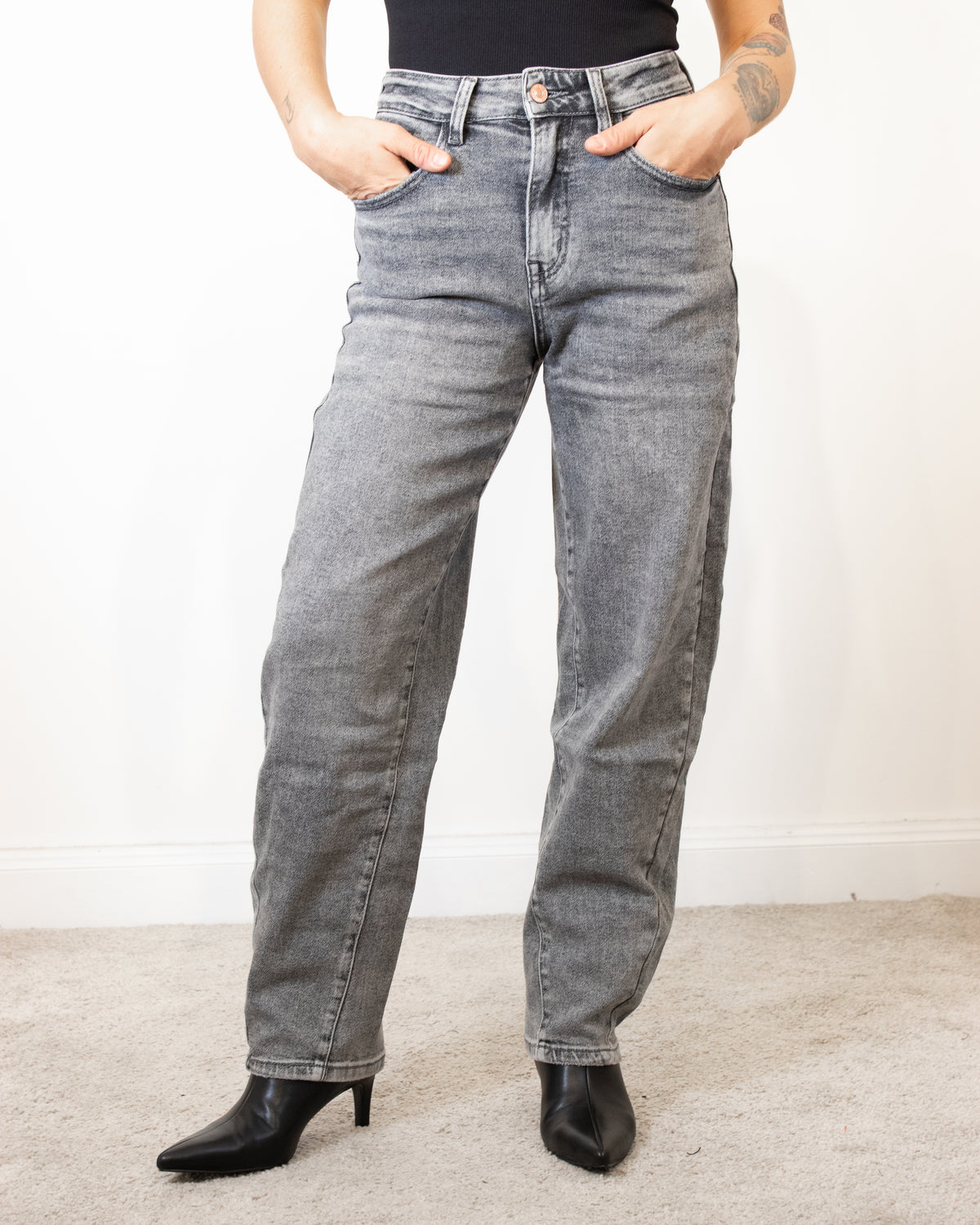 MY-D Jeans grigio art. PVDT273-1-T2