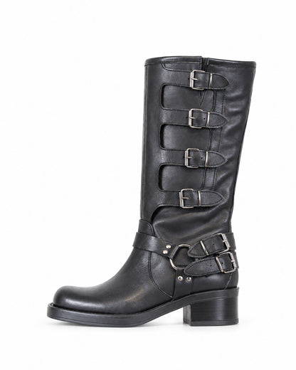 stivale fibie in vera pelle Art. M4