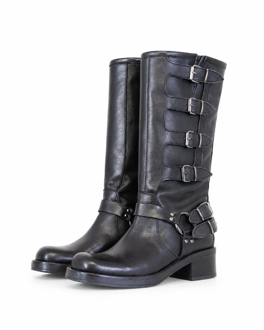 stivale fibie in vera pelle Art. M4